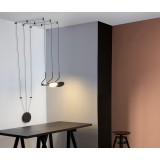 NOVA LUCE 9190130 | Luccelo Nova Luce visilice svjetiljka s mogućnošću skraćivanja kabla, elementi koji se mogu okretati 1x LED 1500lm 3000K crno, bijelo