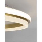 NOVA LUCE 9212911 | Willow-NL Nova Luce stropne svjetiljke svjetiljka okrugli 1x LED 3761lm 3000K zlatno, opal