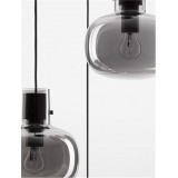 NOVA LUCE 9236530 | Cinzia-NL Nova Luce visilice svjetiljka s mogućnošću skraćivanja kabla 3x E27 crno, dim