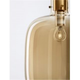 NOVA LUCE 9236640 | Cinzia-NL Nova Luce visilice svjetiljka s mogućnošću skraćivanja kabla 1x E27 mesing, šampanjac žuto