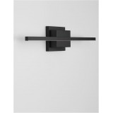 NOVA LUCE 9267018 | Azure Nova Luce zidna svjetiljka 1x LED 750lm 3000K crno mat, opal