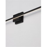 NOVA LUCE 9267019 | Azure Nova Luce zidna svjetiljka 1x LED 1200lm 3000K crno mat, opal