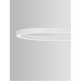 NOVA LUCE 9345625 | Cuppe Nova Luce visilice svjetiljka - TRIAC ovalni jačina svjetlosti se može podešavati, s mogućnošću skraćivanja kabla 1x LED 3944lm 3000K bijelo mat, opal