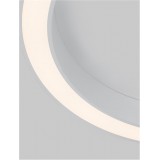 NOVA LUCE 9345635 | Morbido Nova Luce stropne svjetiljke svjetiljka okrugli daljinski upravljač jačina svjetlosti se može podešavati, sa podešavanjem temperature boje 1x LED 3427lm 2700 <-> 4000K bijelo mat, opal