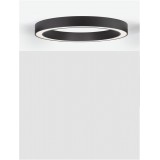 NOVA LUCE 9345636 | Morbido Nova Luce stropne svjetiljke svjetiljka okrugli daljinski upravljač jačina svjetlosti se može podešavati, sa podešavanjem temperature boje 1x LED 3427lm 2700 <-> 4000K crno mat, opal