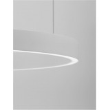 NOVA LUCE 9345663 | Elowen Nova Luce visilice svjetiljka - TRIAC okrugli jačina svjetlosti se može podešavati, s mogućnošću skraćivanja kabla 1x LED 3326lm 3000K bijelo mat, opal