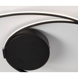 NOVA LUCE 9500710 | Viareggio Nova Luce stropne svjetiljke svjetiljka ovalni 1x LED 1950lm 3000K crno mat, bijelo