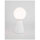 NOVA LUCE 9577011 | Zero-NL Nova Luce stolna svjetiljka 20cm s prekidačem 1x G9 bijelo, opal