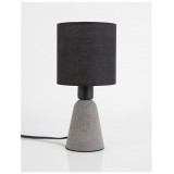 NOVA LUCE 9577161 | Zero-NL Nova Luce stolna svjetiljka 22,5cm s prekidačem 1x E14 sivo, crno