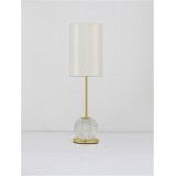 NOVA LUCE 9695210 | Brille-NL Nova Luce stolna svjetiljka 54,5cm s prekidačem 1x LED 685lm 3200K zlatno, kristal, bijelo