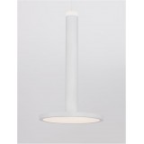 NOVA LUCE 9695228 | Palencia Nova Luce visilice svjetiljka s mogućnošću skraćivanja kabla 1x LED 517lm 3000K bijelo mat, opal