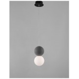 NOVA LUCE 9704191 | Zero-NL Nova Luce visilice svjetiljka 1x G9 sivo, crno, opal