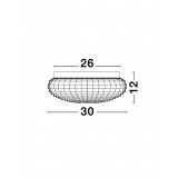 NOVA LUCE 9738255 | Clam Nova Luce stropne svjetiljke svjetiljka 2x E27 IP44 bijelo, prozirno