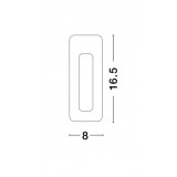 NOVA LUCE 9879388 | Cirocco-Eurona Nova Luce ugradbena svjetiljka pravotkutnik može se bojati 1x MR11 / GU4 bijelo