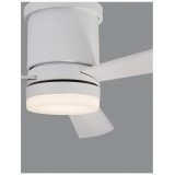 NOVA LUCE 9953015 | Silky Nova Luce ventilatorska lampa stropne svjetiljke daljinski upravljač 1x LED 650lm 3000K bijelo