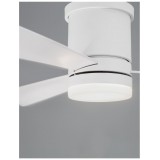 NOVA LUCE 9953015 | Silky Nova Luce ventilatorska lampa stropne svjetiljke daljinski upravljač 1x LED 650lm 3000K bijelo