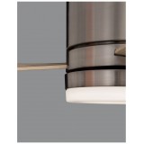 NOVA LUCE 9953016 | Satin Nova Luce ventilatorska lampa stropne svjetiljke daljinski upravljač 1x LED 650lm 3000K nikel, bezbojno, bijelo