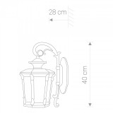 NOWODVORSKI 4692 | AmurN Nowodvorski zidna svjetiljka 1x E27 IP23 bronca, prozirna