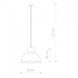 NOWODVORSKI 6510 | Works Nowodvorski visilice svjetiljka 1x E27 beton, bijelo