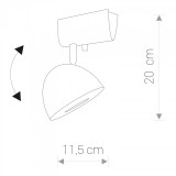 NOWODVORSKI 8838 | Vespa Nowodvorski zidna, stropne svjetiljke svjetiljka elementi koji se mogu okretati 1x GU10 / ES111 crno, krom