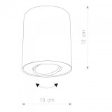 NOWODVORSKI 8903 | Set Nowodvorski stropne svjetiljke svjetiljka izvori svjetlosti koji se mogu okretati 1x GU10 crno, bijelo