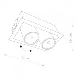 NOWODVORSKI 8938 | Eye-Mod Nowodvorski ugradbena svjetiljka izvori svjetlosti koji se mogu okretati 2x GU10 bijelo