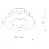 NOWODVORSKI 8991 | Helios-NW Nowodvorski ugradbena svjetiljka okrugli Ø102mm 1x LED 300lm 3000K IP44/20 bijelo