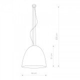 NOWODVORSKI 9023 | Egg Nowodvorski visilice svjetiljka s mogućnošću skraćivanja kabla 5x E27 bijelo, zlatno