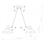 NOWODVORSKI 9143 | Techno-NW Nowodvorski stropne svjetiljke svjetiljka elementi koji se mogu okretati 2x E27 crno, bijelo