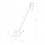 NOWODVORSKI 9144 | Techno-NW Nowodvorski visilice svjetiljka elementi koji se mogu okretati 1x E27 crno, bijelo