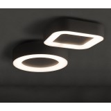 NOWODVORSKI 9513 | Puebla Nowodvorski stropne svjetiljke svjetiljka 1x LED 540lm 3000K IP54 grafit, bijelo