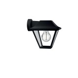 PHILIPS 16495/30/PN | Alpenglow Philips zidna svjetiljka 1x E27 IP44 crno, prozirno