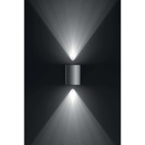 PHILIPS 17358/47/P0 | Cistus Philips zidna svjetiljka četvorougaoni jačina svjetlosti se može podešavati 2x LED 1000lm 2700K IP44 inox