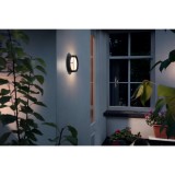 PHILIPS 17390/30/P0 | Actea Philips zidna svjetiljka okrugli 1x LED 1200lm 2700K IP44 crno, bijelo