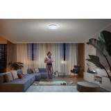 PHILIPS 41160/31/P6 | PHILIPS-hue-Enrave Philips stropne svjetiljke hue DIM portable prekidač + hue smart rasvjeta okrugli daljinski upravljač jačina svjetlosti se može podešavati, sa podešavanjem temperature boje, Bluetooth 1x LED 4300lm 2200 <-> 6