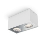 PHILIPS 50492/31/P0 | Box Philips stropne svjetiljke WarmGlow svjetiljka četvorougaoni jačina svjetlosti se može podešavati, izvori svjetlosti koji se mogu okretati 2x LED 1000lm 2200 <-> 6500K bijelo, sivo