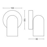 PHILIPS 50581/30/PN | Pongee Philips spot svjetiljka okrugli elementi koji se mogu okretati 1x GU10 crno