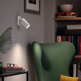 PHILIPS 50581/31/PN | Pongee Philips spot svjetiljka okrugli elementi koji se mogu okretati 1x GU10 bijelo, crno