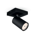 PHILIPS 50591/30/PN | Kosipo Philips spot svjetiljka okrugli elementi koji se mogu okretati 1x GU10 crno
