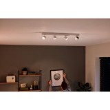 PHILIPS 56244/31/P0 | Star Philips zidna, stropne svjetiljke WarmGlow svjetiljka jačina svjetlosti se može podešavati, izvori svjetlosti koji se mogu okretati 4x LED 2000lm 2700K bijelo