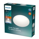 PHILIPS 8718699680558 | Shan Philips zidna, stropne svjetiljke svjetiljka okrugli sa senzorom 1x LED 1150lm 4000K bijelo
