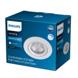 PHILIPS 8718699755607 | Sparkle Philips ugradbena svjetiljka okrugli jačina svjetlosti se može podešavati, pomjerljivo Ø85mm 1x LED 350lm 2700K bijelo