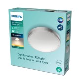 PHILIPS 8718699758929 | Doris-PH Philips stropne svjetiljke svjetiljka okrugli 1x LED 1500lm 2700K IP44 nikel, bijelo