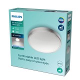 PHILIPS 8718699758943 | Doris-PH Philips stropne svjetiljke svjetiljka okrugli 1x LED 1700lm 4000K IP44 nikel, bijelo
