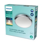 PHILIPS 8718699777234 | Doris-PH Philips stropne svjetiljke svjetiljka okrugli 1x LED 1500lm 2700K IP44 krom, bijelo