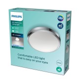 PHILIPS 8718699777258 | Doris-PH Philips stropne svjetiljke svjetiljka okrugli 1x LED 1700lm 4000K IP44 krom, bijelo