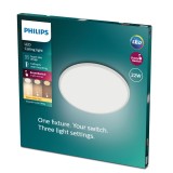 PHILIPS 8719514327061 | SuperSlim Philips zidna, stropne svjetiljke LED panel - SceneSwitch okrugli s impulsnim prekidačem jačina svjetlosti se može podešavati 1x LED 2000lm 2700K bijelo