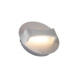 RABALUX 1438 | Neville Rabalux zidna svjetiljka okrugli 1x LED 220lm 3000K brušeni aluminij