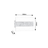 RABALUX 1440 | Neville Rabalux zidna svjetiljka pravotkutnik 1x LED 180lm 3000K brušeni aluminij