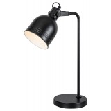 RABALUX 2240 | Flint Rabalux stolna svjetiljka 44cm sa prekidačem na kablu elementi koji se mogu okretati 1x E14 crno, bijelo
